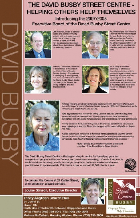 <b>The David Busby Street Centre - Helping Others Help Themselves - SNAP Barrie Magazine</b>