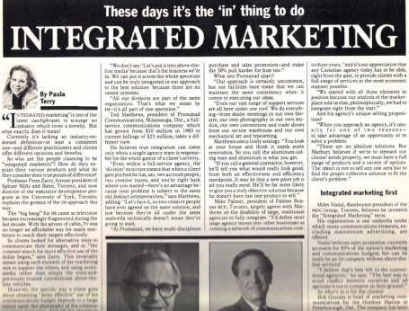 <b>Integrated Marketing — Marketing magazine</b><br>