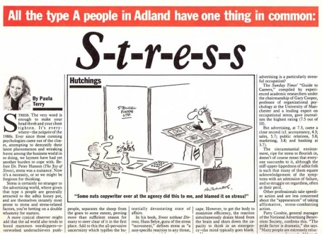 <b>Stress in the Advertising Industry — Marketing magazine</b><br>