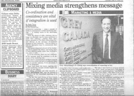 <b>Agency Trends — The Financial Post</b>