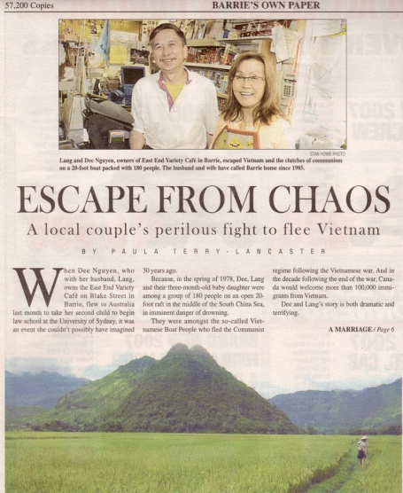 <b>Vietnamese Boat People — The Barrie Advance</b> image