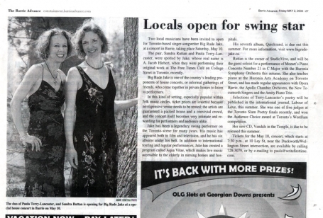 <b>Vandals in the Temple Premiere — The Barrie Advance</b>